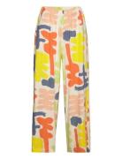 Carnival Print Flared Long Pant Bottoms Trousers Wide Leg Multi/patter...