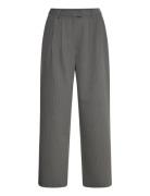 Noor Pants Bottoms Trousers Wide Leg Grey Hosbjerg