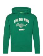 Sweater W/Hood Tops Sweat-shirts & Hoodies Hoodies Green United Colors...