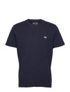 Ss Patch Logo Tee Tops T-shirts Short-sleeved Navy Lee Jeans