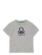 T-Shirt Tops T-shirts Short-sleeved Grey United Colors Of Benetton