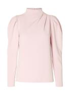 Slffenja Ls T-Neck Top B Noos Tops Blouses Long-sleeved Pink Selected ...