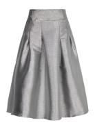 Cmsili-Skirt Knelangt Skjørt Silver Copenhagen Muse