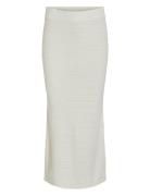 Vimargot Midi Knit Skirt/Ln Knelangt Skjørt White Vila