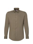 Light Kent Tops Shirts Business Khaki Green Seidensticker