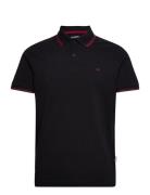 Slhdante Sport Ss Polo Noos Tops Polos Short-sleeved Black Selected Ho...