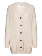 Slfmaline Ls Knit Long Cardigan Noos Tops Knitwear Cardigans Beige Sel...