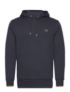 Tipped Hooded Sweatshirt Tops Sweat-shirts & Hoodies Hoodies Navy Fred...