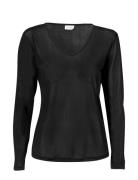 Top Tops T-shirts & Tops Long-sleeved Black Damella Of Sweden