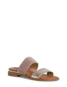 Women Slides Flate Sandaler Beige Tamaris