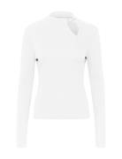 Drewgz Ls Knot Blouse Tops T-shirts & Tops Long-sleeved White Gestuz