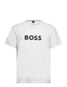 T-Shirt Rn Tops T-shirts Short-sleeved White BOSS