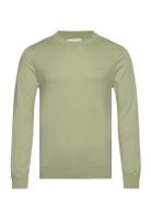 Fine Cotton C-Neck Tops Knitwear Round Necks Green GANT