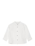 Shirt Tops Shirts Long-sleeved Shirts White United Colors Of Benetton