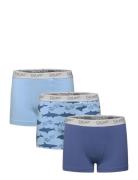 Boxers 3-Pack Night & Underwear Underwear Underpants Blue CeLaVi