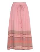 Akanell Maxi Skirt Langt Skjørt Pink Lollys Laundry