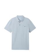 Grindle Polo Tops Polos Short-sleeved Blue Tom Tailor