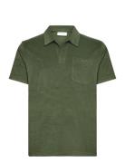 Terry Ss Pique Tops Polos Short-sleeved Green GANT