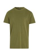 Essential Cotton Tee S/S Tops T-shirts Short-sleeved Green Tommy Hilfi...