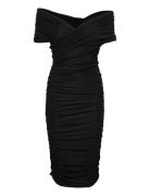 Margot - Wrap Jersey Knelang Kjole Black Day Birger Et Mikkelsen