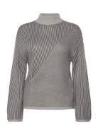 Vidubline L/S Highneck Knit Top Tops Knitwear Jumpers Grey Vila