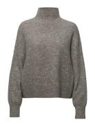 Nola T-N 7355 Tops Knitwear Turtleneck Grey Samsøe Samsøe