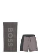 Beach Set Badeshorts Grey BOSS