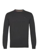 Basic Crewneck Knit Tops Knitwear Round Necks Black Tom Tailor