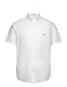 Reg Classic Oxford Ss Shirt Tops Shirts Short-sleeved White GANT