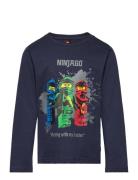 Lwtano 100 - T-Shirt L/S Tops T-shirts Long-sleeved T-shirts Navy LEGO...