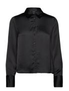 Shirt Jasmine Tops Shirts Long-sleeved Black Lindex