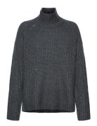 Arissa Tops Knitwear Turtleneck Blue Munthe