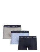 Microprint Trunk 3-Pack Boksershorts Blue GANT