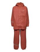 Basic Rainwear Suit -Solid Outerwear Rainwear Rainwear Sets Red CeLaVi