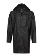 Long Jacket W3 Outerwear Rainwear Rain Coats Black Rains