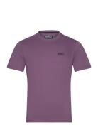 B.intl Small Logo Tee Designers T-shirts Short-sleeved Purple Barbour