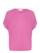 Kaamber Stanley Tops Blouses Short-sleeved Pink Kaffe