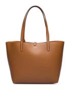 Faux-Leather Large Reversible Tote Bag Shopper Veske Brown Lauren Ralp...