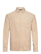 Sdjuan Ls Corduroy Tops Shirts Casual Cream Solid