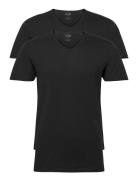 Puma Basic 2P V-Neck Tee Sport T-shirts Short-sleeved Black PUMA