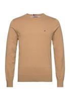 1985 Crew Neck Sweater Tops Knitwear Round Necks Brown Tommy Hilfiger