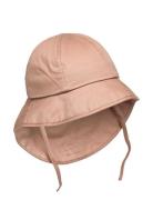 Sun Hat W. String Solhatt Beige En Fant