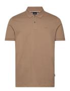 Pallas Tops Polos Short-sleeved Beige BOSS