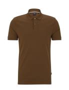 Pallas Tops Polos Short-sleeved Khaki Green BOSS