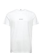 Lens T-Shirt Tops T-shirts Short-sleeved White Les Deux