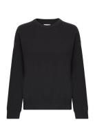 Superfine Lambswool C-Neck Tops Knitwear Jumpers Black GANT