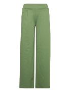 Ihkate Sus Long Wide Pa2 Bottoms Trousers Wide Leg Green ICHI