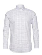 Slhslim-Ethan Shirt Ls Aop Noos Tops Shirts Casual White Selected Homm...