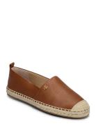 Tumbled Leather-Cameryn Iv-Es-Flt Sandaler Espadrilles Lave Brown Laur...