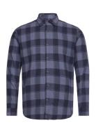 Jjplain Fall Buffalo Shirt Ls Tops Shirts Casual Navy Jack & J S